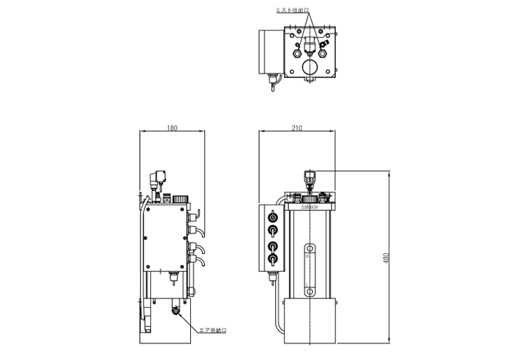 EB3EP 外形寸法図